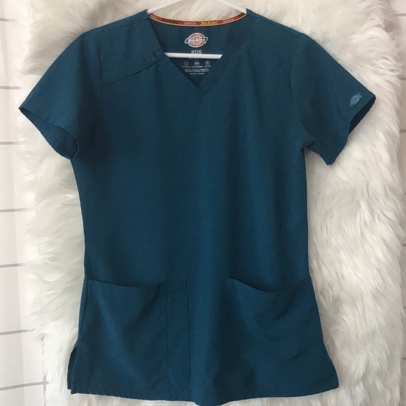 DICKIES Scrubs Women's EDS Signature V-Neck Scrub Top - Picture 9 of 10
